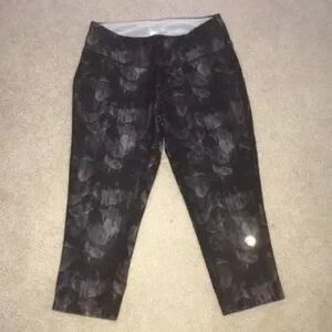 Kids Black Patterned Leggings